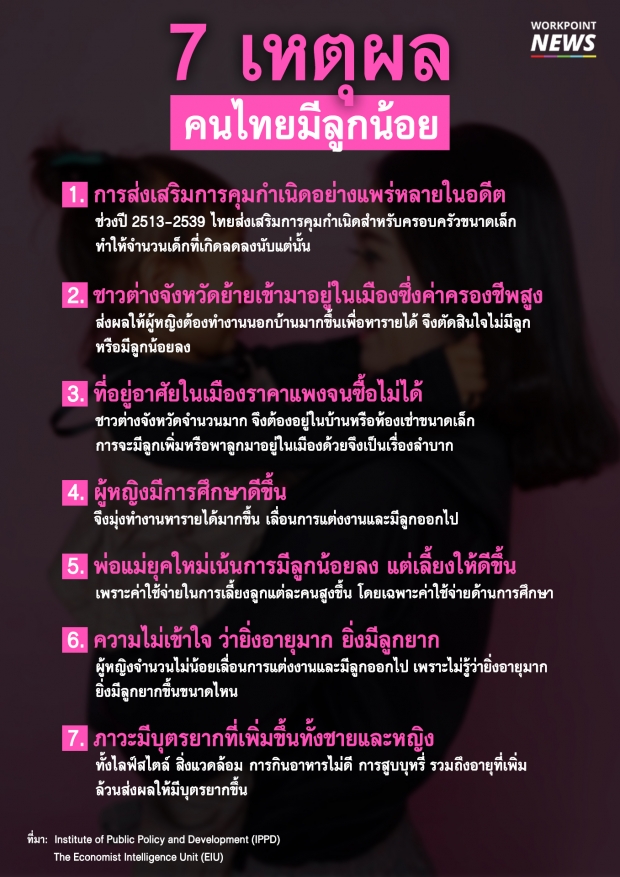 7 เหตุผล ทำไมคนไทยและชาวเอเชียตะวันออกเฉียงใต้ จึงมีลูกน้อย